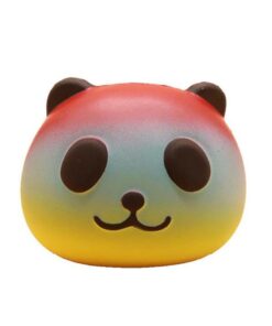 Multicolor Panda Head Squishy