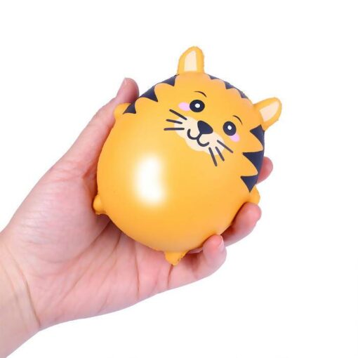 squishy kawaii tiger in the hand