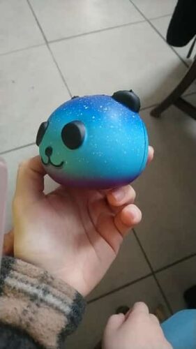 Galaxy Panda Head Squishy photo review