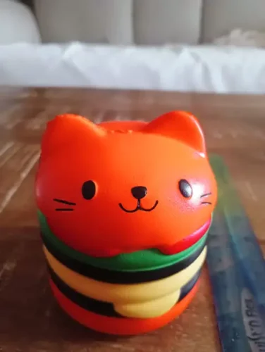 Cat Hamburger Squishy photo review